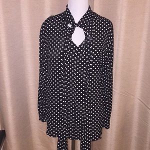Zara Black and white blouse